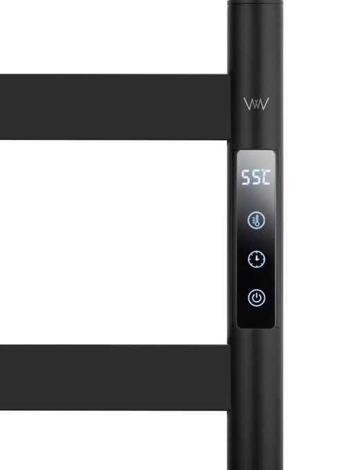 Полотенцесушитель электрический Wonzon & Woghand Essen WW-A406-MB черный матовый Полотенцесушитель электрический Wonzon & Woghand Essen WW-A406-MB черный матовый