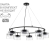 Светильник подвесной LED GX70 8*10W 220V NATALINA COMFI LN26 230 LUMION 8232/8
