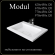 Мебельная раковина Madera Modul 4627173210423 65 см белая глянцевая