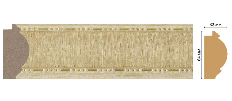 Багет Decomaster 176-5, 64x32x2900 мм Багет Decomaster 176-5, 64x32x2900 мм