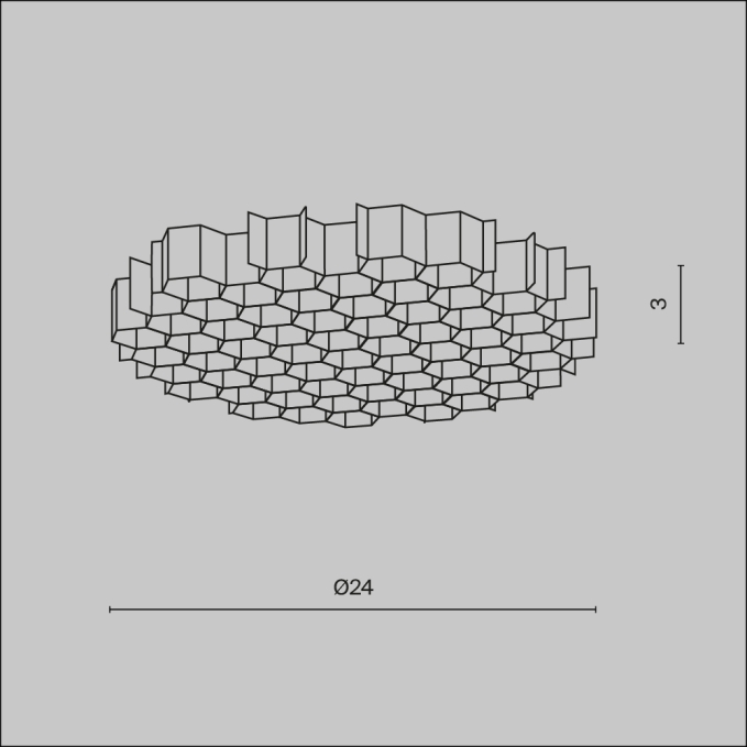 Антибликовая решётка _24мм, HoneyComb-D24, изображение 3