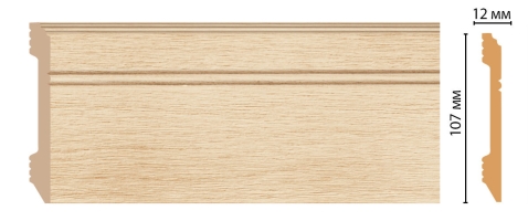 Плинтус напольный Decomaster D105-71ДМ, 107x12x2400 мм