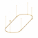 Основание ART-APRIORI-OVAL-ROD-800-3000x1000 (GD), Arlight, 048504, изображение 2 Основание ART-APRIORI-OVAL-ROD-800-3000x1000 (GD), Arlight, 048504, изображение 2