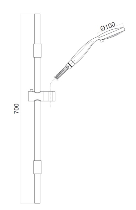 Душевой гарнитур Webert Shower Set AC0589015 хром глянцевый Душевой гарнитур Webert Shower Set AC0589015 хром глянцевый