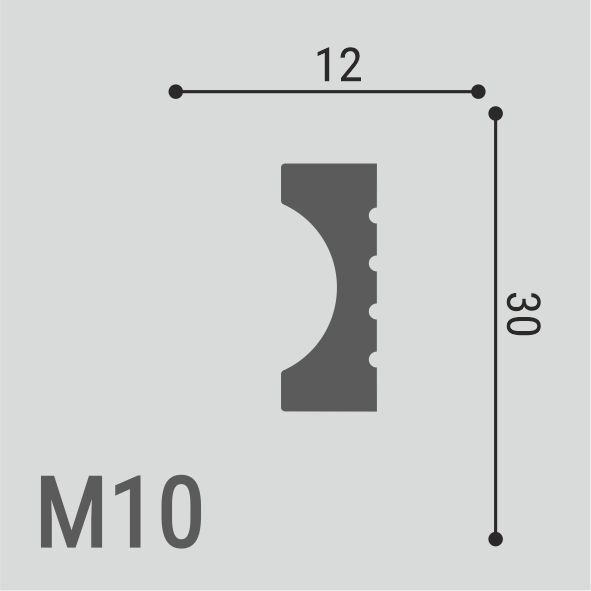 Молдинг Де-Багет XPS Polymer М 10 30/12 Молдинг Де-Багет XPS Polymer М 10 30/12