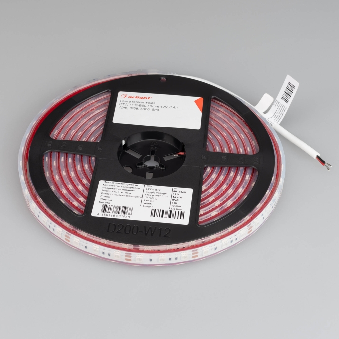 Светодиодная лента герметичная RTW-PFS-B60-13mm 12V Blue (14.4 W/m, IP68, 5060, 5m), Arlight, 036280, изображение 2 Светодиодная лента герметичная RTW-PFS-B60-13mm 12V Blue (14.4 W/m, IP68, 5060, 5m), Arlight, 036280, изображение 2