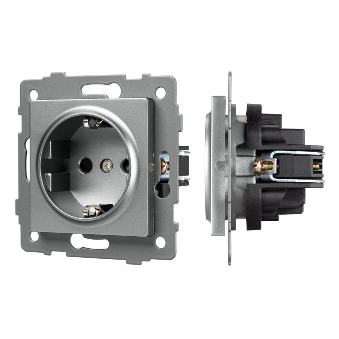 Механизм электрической розетки SCT-MEU1-PL-GR-V (250V, 16A), Arlight, 049816, изображение 1 Механизм электрической розетки SCT-MEU1-PL-GR-V (250V, 16A), Arlight, 049816, изображение 1