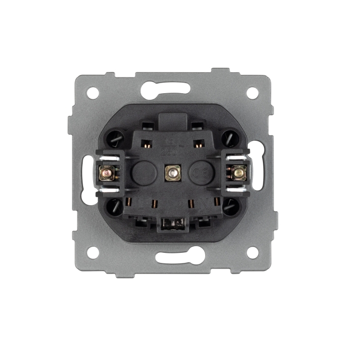 Механизм электрической розетки SCT-MEU1-PL-GR-V (250V, 16A), Arlight, 049816, изображение 3 Механизм электрической розетки SCT-MEU1-PL-GR-V (250V, 16A), Arlight, 049816, изображение 3