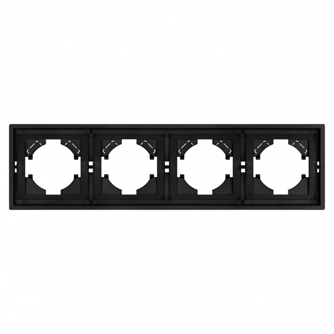 Рамка пластиковая FRM-TENDO-SFPL-4-BK, Arlight, 054654, изображение 3 Рамка пластиковая FRM-TENDO-SFPL-4-BK, Arlight, 054654, изображение 3