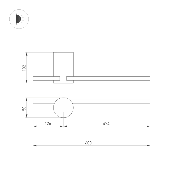 Светильник SP-VINCI-S600x55-7W Warm3000 (WH, 110 deg, 230V), Arlight, 035683, изображение 7 Светильник SP-VINCI-S600x55-7W Warm3000 (WH, 110 deg, 230V), Arlight, 035683, изображение 7
