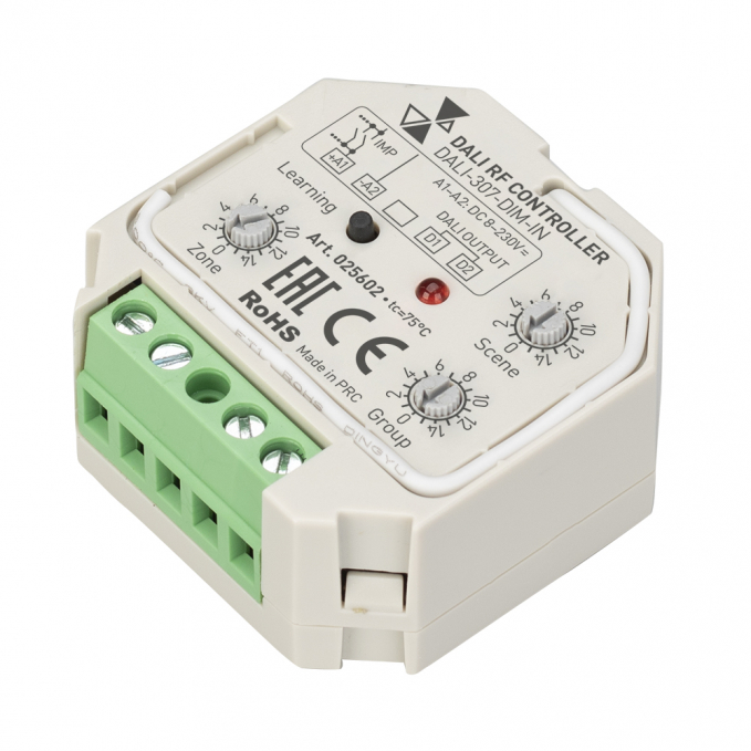 INTELLIGENT ARLIGHT Конвертер RF-сигнала DALI-307-DIM-IN (DALI-BUS, RF, PUSH), Arlight, 025602, изображение 1 INTELLIGENT ARLIGHT Конвертер RF-сигнала DALI-307-DIM-IN (DALI-BUS, RF, PUSH), Arlight, 025602, изображение 1