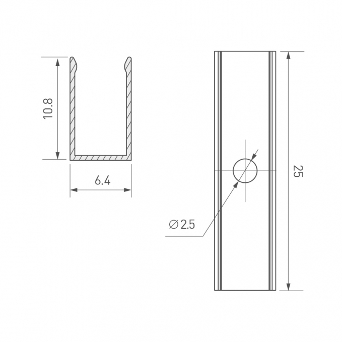 Держатель AURORA-1206-CLIP ANOD, Arlight, 039353, изображение 2 Держатель AURORA-1206-CLIP ANOD, Arlight, 039353, изображение 2