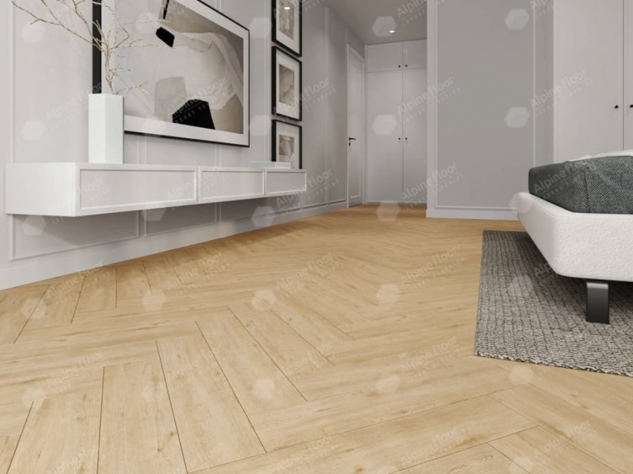 Каменный ламинат SPC Alpine Floor Parquet Light Дуб Лесат, ЕСО 13-26 MC