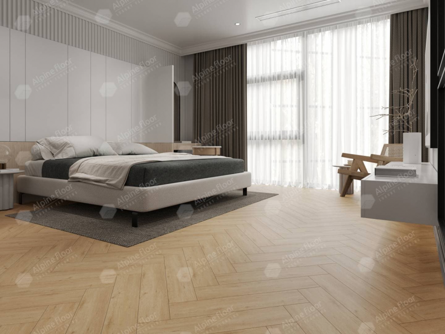 Каменный ламинат SPC Alpine Floor Parquet Light Дуб Лесат, ЕСО 13-26 MC