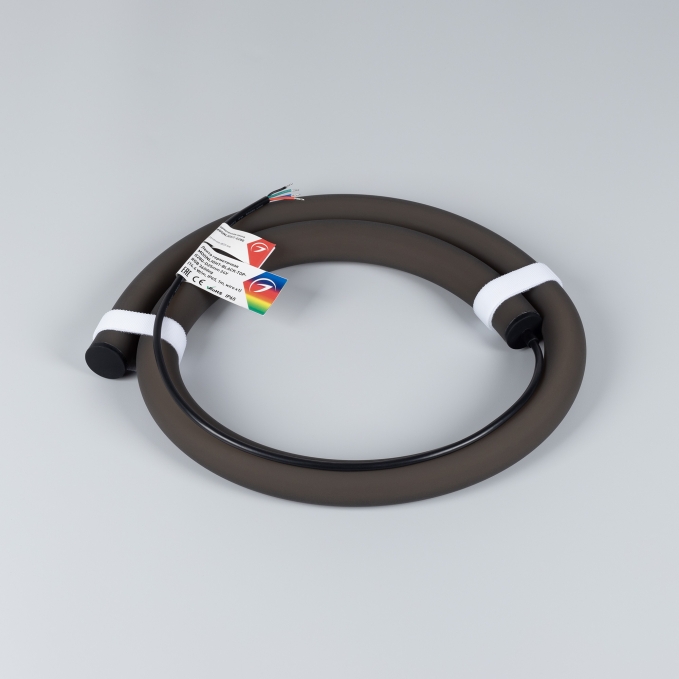 Светодиодная лента герметичная MOONLIGHT-BLACK-TOP-G280-D25mm 24V RGB 360deg (14.4 W/m, IP65, 1m, wire x1), Arlight, 047198, изображение 3