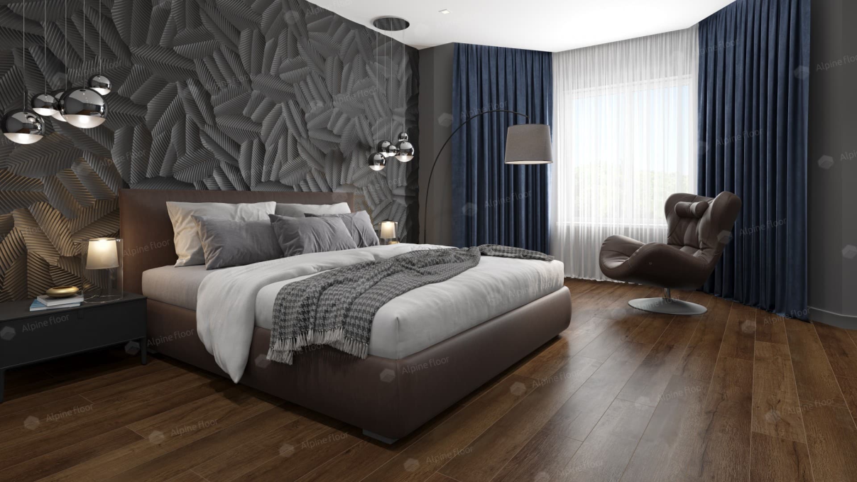 Каменный ламинат SPC (ABA) Alpine Floor Premium XL Дуб Шоколадный, ECO 7-18 MC Каменный ламинат SPC (ABA) Alpine Floor Premium XL Дуб Шоколадный, ECO 7-18 MC