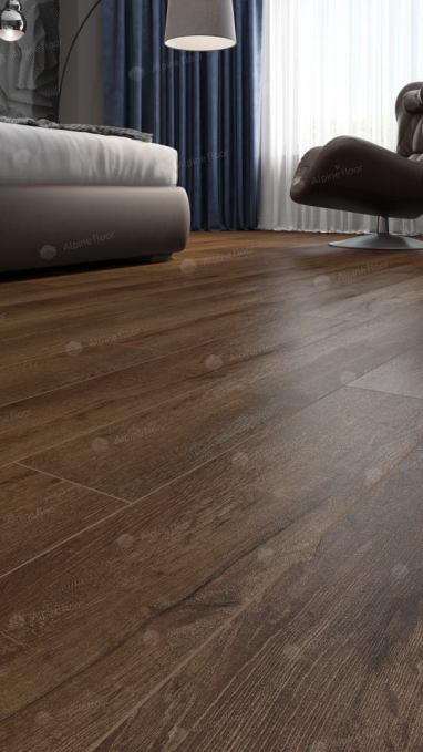 Каменный ламинат SPC (ABA) Alpine Floor Premium XL Дуб Шоколадный, ECO 7-18 MC Каменный ламинат SPC (ABA) Alpine Floor Premium XL Дуб Шоколадный, ECO 7-18 MC
