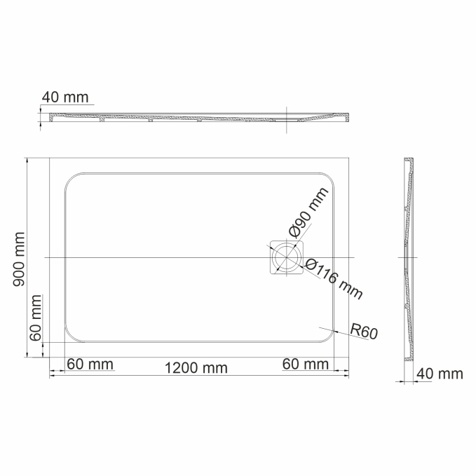 Душевой поддон WasserKRAFT Neime 19T07