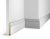 Плинтус Cosca Decor AP10 под покраску, 100x16x2400 мм, МДФ