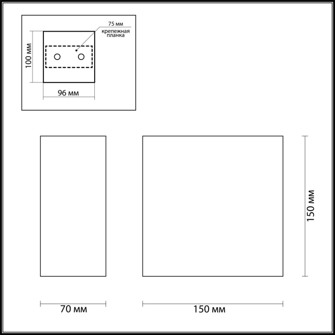 Настенный светильник G9 1*25W GIPS HIGHTECH ODL19 431 ODEON LIGHT 3883/1W, схема товара Настенный светильник G9 1*25W GIPS HIGHTECH ODL19 431 ODEON LIGHT 3883/1W, схема товара