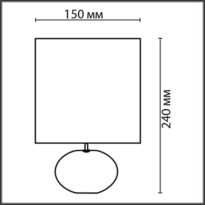 Настольная лампа Е14 1*40W 220V RAMORA MODERNI LN26 485 LUMION 8135/1T, схема товара Настольная лампа Е14 1*40W 220V RAMORA MODERNI LN26 485 LUMION 8135/1T, схема товара
