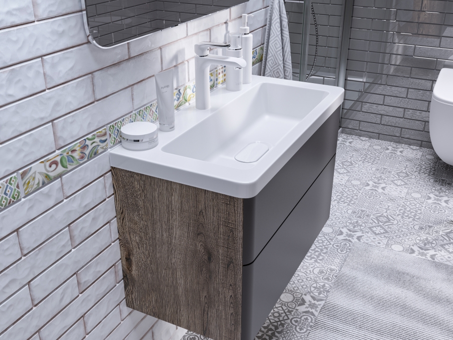 Мебельная раковина Madera Modul 4627173210911 70 см белая глянцевая Мебельная раковина Madera Modul 4627173210911 70 см белая глянцевая