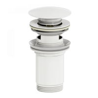 Донный клапан для раковины Wonzon & Woghand WW-88SS09-MW белый матовый Донный клапан для раковины Wonzon & Woghand WW-88SS09-MW белый матовый