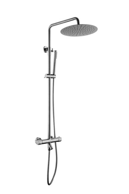 Душевая стойка Boheme Uno Inox 468-T-INOX нержавеющая сталь с термостатом Душевая стойка Boheme Uno Inox 468-T-INOX нержавеющая сталь с термостатом