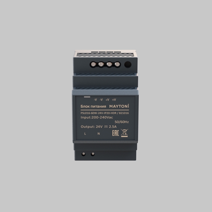 Источник напряжения PSL016 24В 60Вт IP 20 821016, 821016, изображение 2 Источник напряжения PSL016 24В 60Вт IP 20 821016, 821016, изображение 2