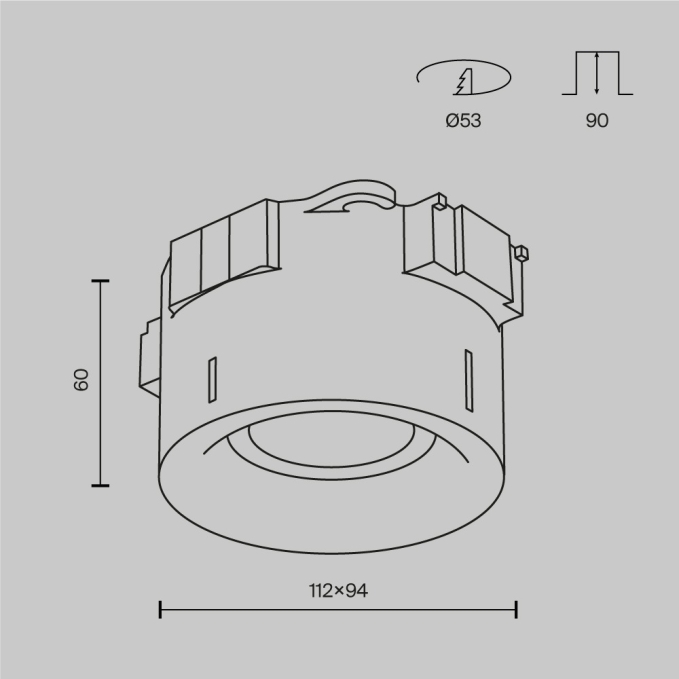 Потолочный светильник Зон / Zon 45 Вт 2700 К 120°, C032CL-45W2.7K-RD-W, изображение 12 Потолочный светильник Зон / Zon 45 Вт 2700 К 120°, C032CL-45W2.7K-RD-W, изображение 12