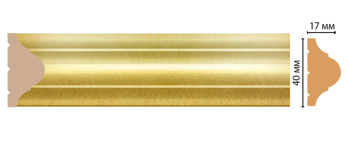 Молдинг Decomaster D002-374, 40x17x2400 мм Молдинг Decomaster D002-374, 40x17x2400 мм