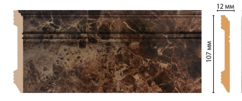 Плинтус напольный Decomaster D105-713ДМ, 107x12x2400 мм
