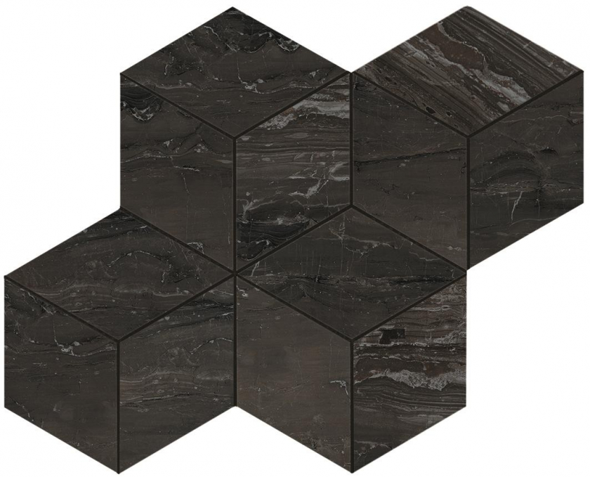 Мозаика Atlas Concorde Marvel Edge Absolute Brown Mos. Esagono Lap. 30x35, AEPL
