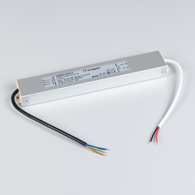 Блок питания ARPV-24060-SLIM-B (24V, 2.5A, 60W), Arlight, 022193, изображение 3 Блок питания ARPV-24060-SLIM-B (24V, 2.5A, 60W), Arlight, 022193, изображение 3