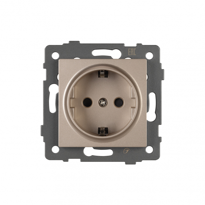 Механизм электрической розетки SCT-MEU1-PL-GD-V (250V, 16A), Arlight, 049817, изображение 4