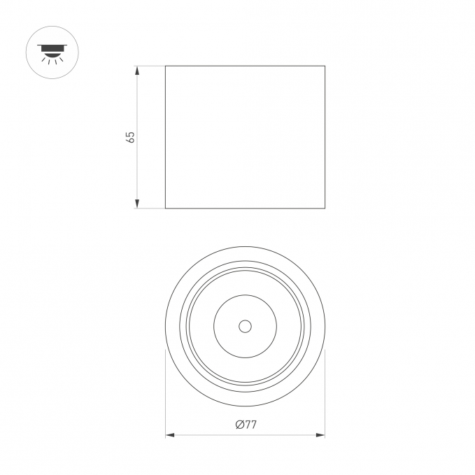 Светильник SP-DICE-R77-10W Day4000 (BK, 24 deg, 230V), Arlight, 046625, изображение 5