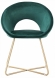 Стул Refuge зеленый, золотой, Hesby Import, HSBI_DC2124_green Стул Refuge зеленый, золотой, Hesby Import, HSBI_DC2124_green
