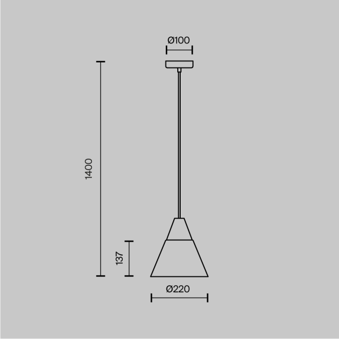 Подвесной светильник Биконес / Bicones E27х1, P359-PL-01-W, изображение 3 Подвесной светильник Биконес / Bicones E27х1, P359-PL-01-W, изображение 3