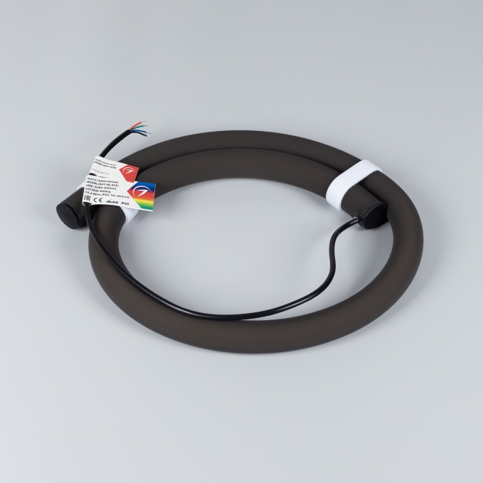 Светодиодная лента герметичная MOONLIGHT-BLACK-SIDE-G280-D25mm 24V RGB 360deg (14.4 W/m, IP65, 1m, wire x1), Arlight, 047199, изображение 3