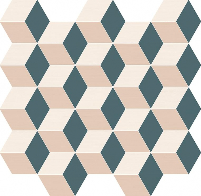 Мозаика Italon Element Silk Mosaico Cube Cold 30.5x33, 600110000786