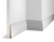 Плинтус Cosca Decor AP18 под покраску, 102x16x2400 мм, МДФ