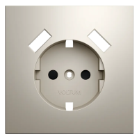 Накладка для розетки с заземлением и защитными шторками, с USB A+A, S70 (кашемир), Voltum, VLS000903 Накладка для розетки с заземлением и защитными шторками, с USB A+A, S70 (кашемир), Voltum, VLS000903