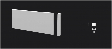 Комплектующий элемент Decor-Dizayn DD709/U5 для плинтуса - конверт в стену вправо Комплектующий элемент Decor-Dizayn DD709/U5 для плинтуса - конверт в стену вправо