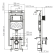 Система инсталляции для унитазов WasserKRAFT Dinkel 58TLT.010.ME.WH02