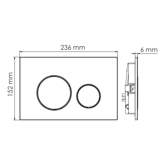 Система инсталляции для унитазов WasserKRAFT Dinkel 58TLT.010.ME.WH02