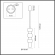 Подвес GU10 50W 220V VERONA SUSPENTIONI LN26 385 LUMION 6504/1A, схема товара Подвес GU10 50W 220V VERONA SUSPENTIONI LN26 385 LUMION 6504/1A, схема товара