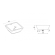 Накладная раковина Riho Avela Square W 40 см W016001105 белая