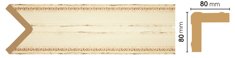 Угол Decomaster 140-1028, 80x80x2400 мм