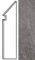 Плинтус Atlas Concorde Brave Grey Battiscopa Sag. DX 7.2x30, A1JM
