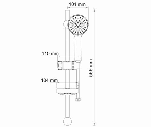Душевой гарнитур WasserKRAFT A005 Душевой гарнитур WasserKRAFT A005